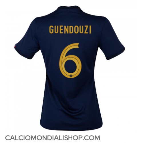 Maglie da calcio Francia Matteo Guendouzi #6 Prima Maglia Femminile Mondiali 2022 Manica Corta